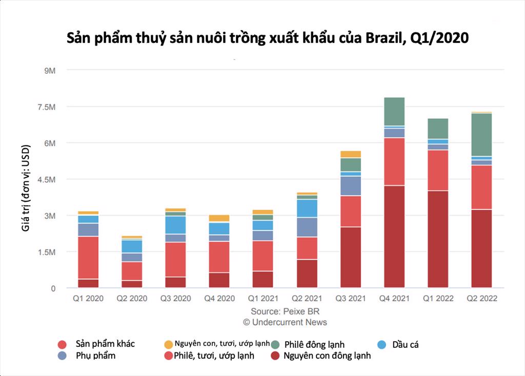 Xuất khẩu cá rô phi của Brazil sang Mỹ và Canada tăng vọt