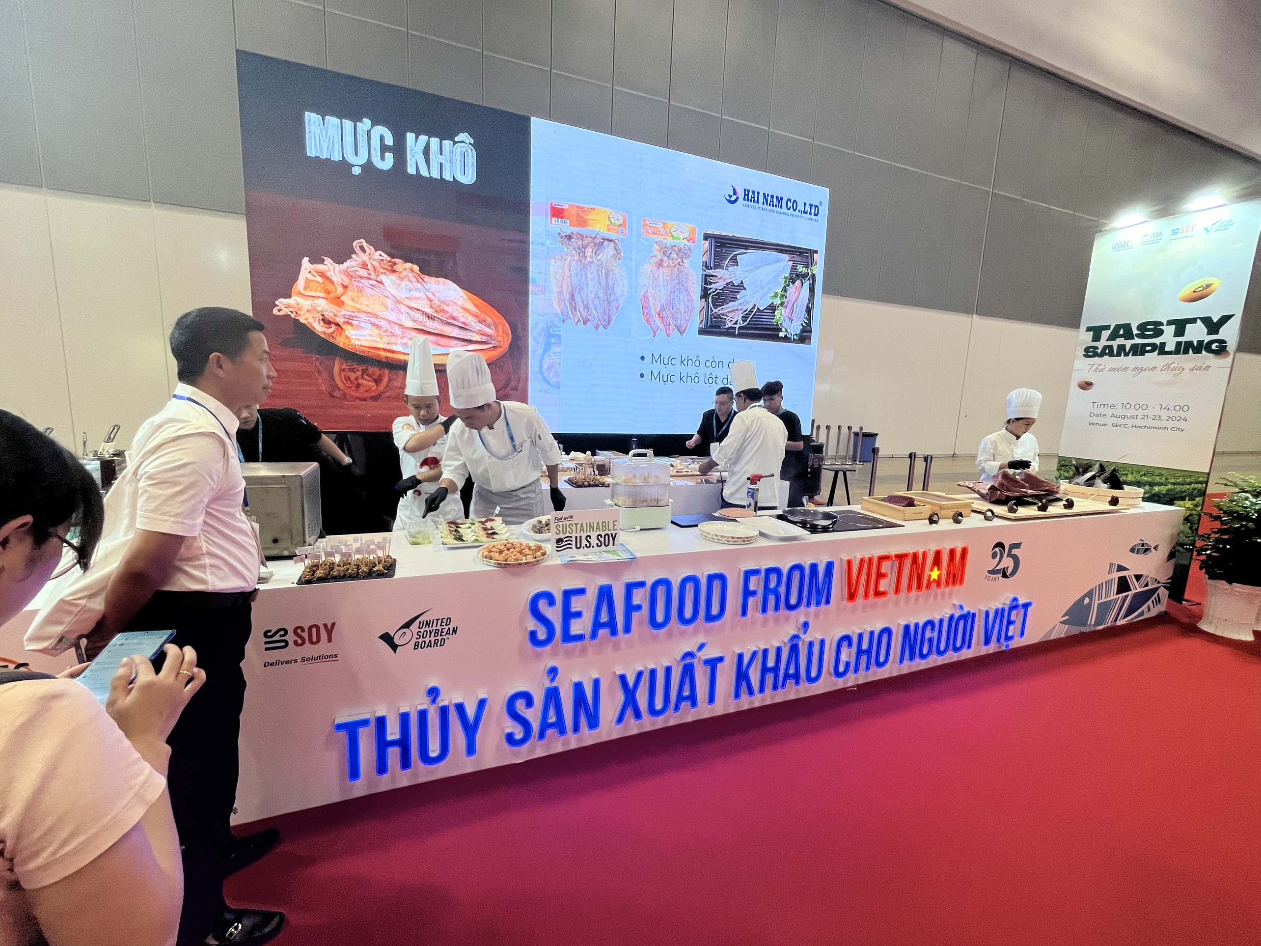 Lần đầu tiên tại Vietfish 2024 có gian hàng dành riêng cho các DN nội địa